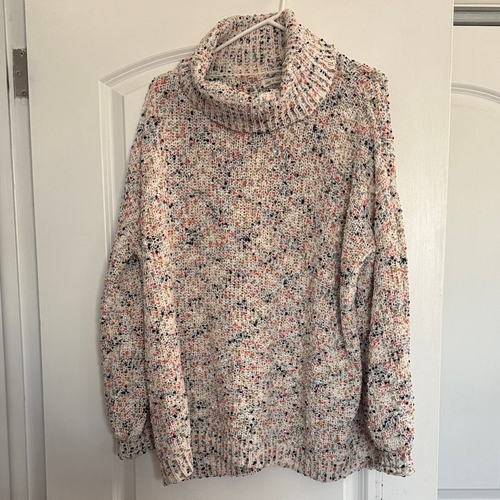 Cozy Multicolor Turtleneck Sweater